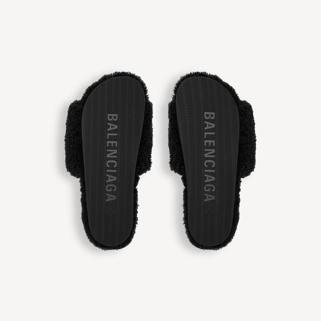 Balenciaga slide fur