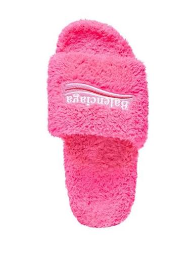 Balenciaga slide fur